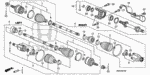 44318SVBA01 - Chassis: BAND, SHAFT BOOT for Honda Image