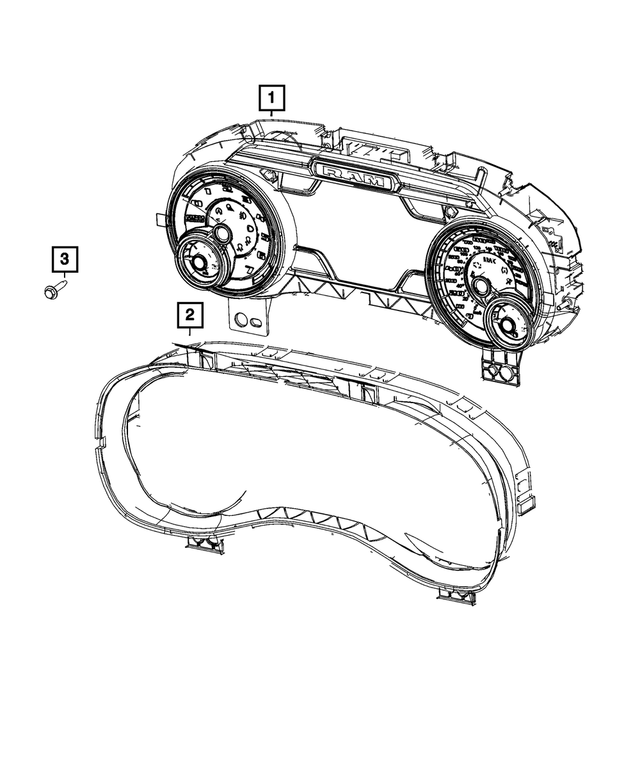 68620923AE - Electrical: Instrument Panel Cluster for Mopar Image image
