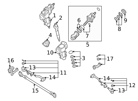 Steering Gear & Linkage for 1998 Nissan Frontier #1