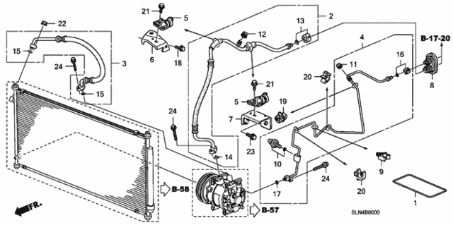 A/C Hoses - Pipes for 2007 Honda Fit #0