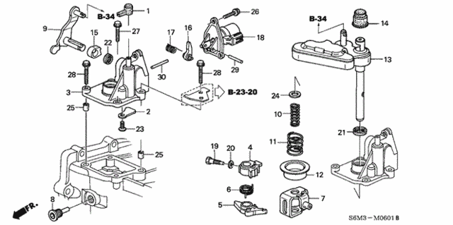 MT Shift Arm (6MT) for 2003 Acura RSX #0