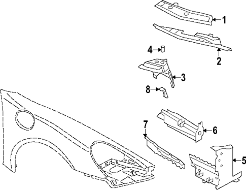 Structural Components & Rails for 2014 Porsche Cayman #0