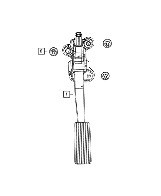 6509262AA - Fuel: Hex Flange Nut, Mounting for Mopar Image image