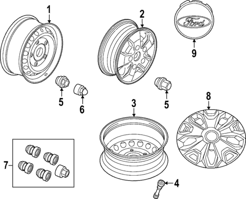 Wheels for 2025 Ford E-Transit #0