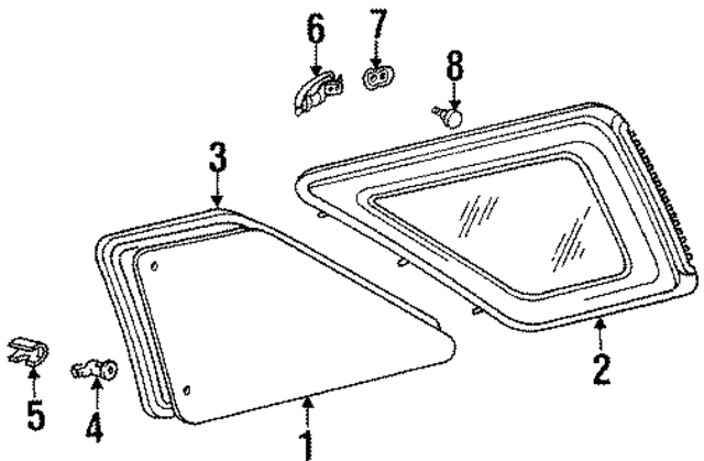 6274289102 - : Weatherstrip for Toyota Image