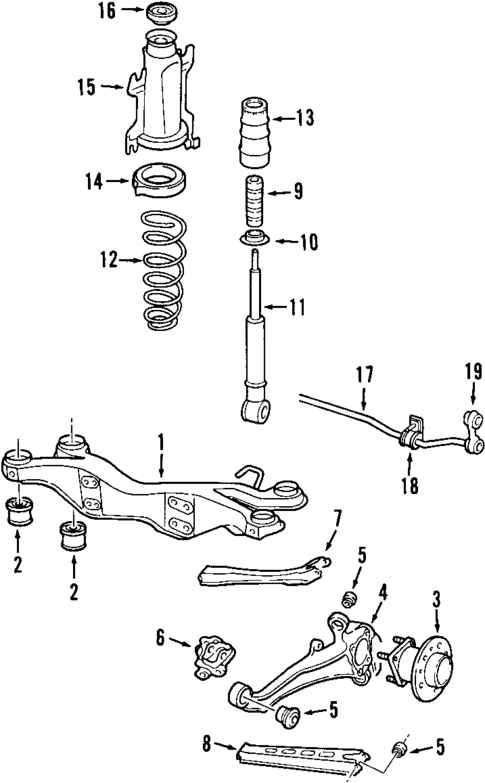 Rear Suspension for 2007 Saab 9-5 #0