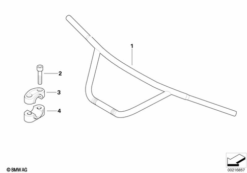 Motorcycle Handlebars for 1996 BMW-Motorrad R 1200 C #2