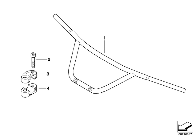 32712335431 - : Wide Handlebars for BMW-Motorrad Image