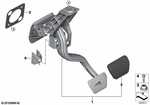 35006861771 - Pedals: Complete Pedal Assembly for BMW Image