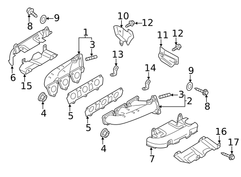 Exhaust Manifold for 2017 Audi Q5 #0