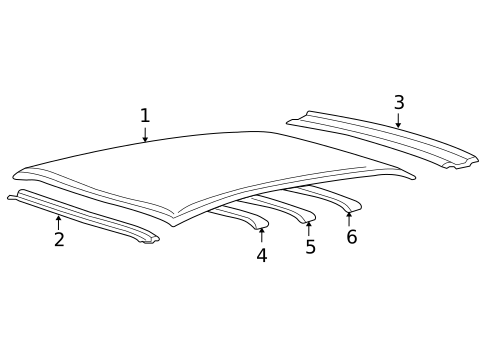 Roof & Components for 2009 Hyundai Sonata #0