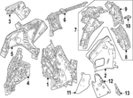 64342T90A00ZZ - : Outer Reinforced for Honda Image