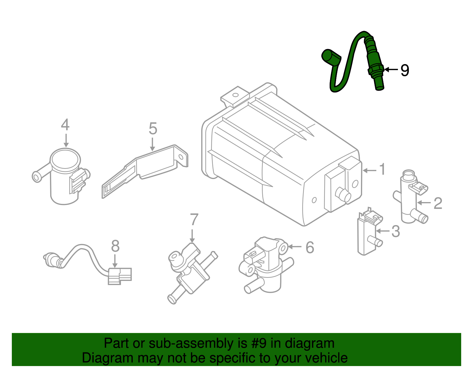 226A0-3TA0B - Oxygen Sensor 2013-2018 Nissan Altima | Nissan