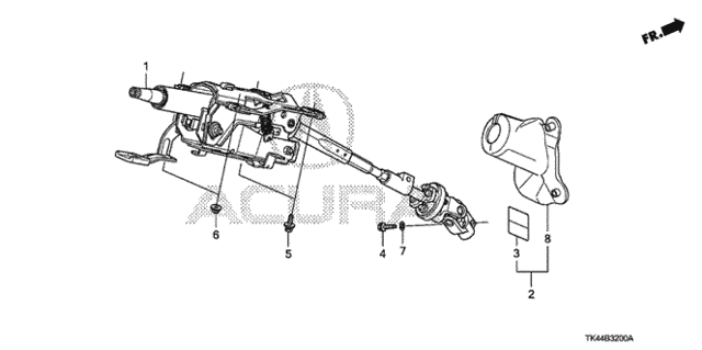 Steering Column for 2011 Acura TL #0