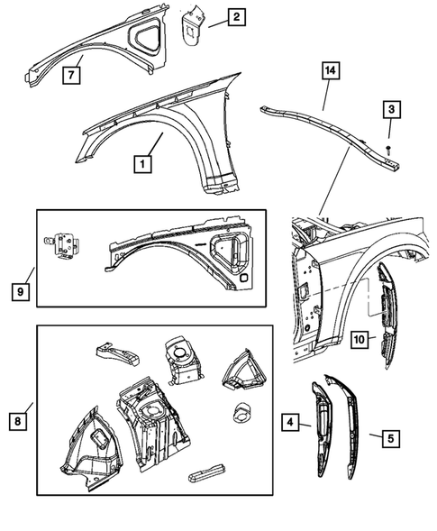 Fenders for 2010 Dodge Challenger #0