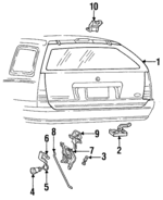 F3DZ7440010A - Body: Lift Gate for Ford: Taurus | Mercury: Sable Image