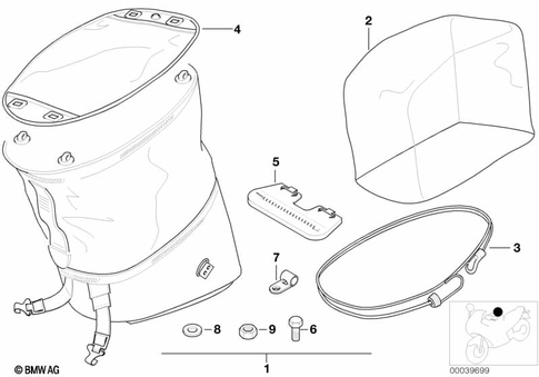 Luggage & Storage for 1996 BMW-Motorrad R 1100 R #1