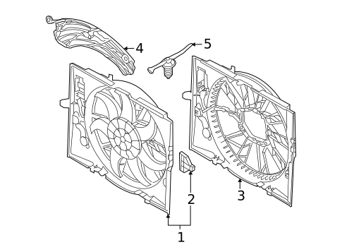Cooling Fan for 2007 BMW M5 #0