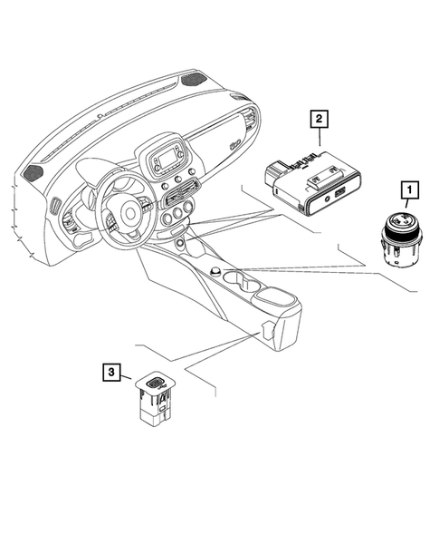 Switches for 2020 Fiat 500X #5