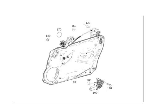 Window Regulator for 2016 Mercedes-Benz CLS400 #0