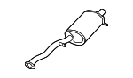 44305FC011 - Exhaust: Muffler &amp; Pipe for Subaru Image