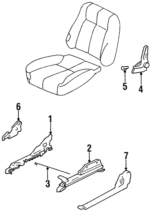 Tracks & Components for 1998 Hyundai Accent #2