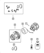 68032119AA - Air Conditioners and Heaters: A/c Compressor Clutch Overhaul Kit for Mopar Image
