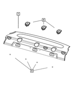 1ZZ57DX9AC - Interior Trim: Rear Shelf Panel for Mopar Image