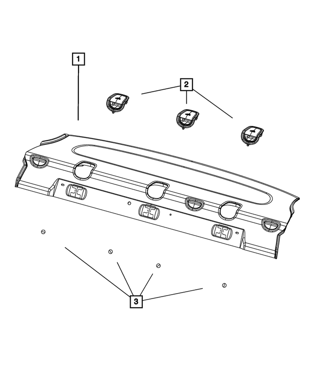 1SW37DX9AF - Interior Trim: Rear Shelf Panel for Mopar Image
