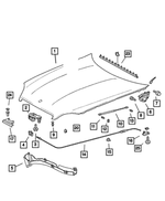 5096995AA - Body Sheet Metal Except Doors: Bolt for Mopar Image
