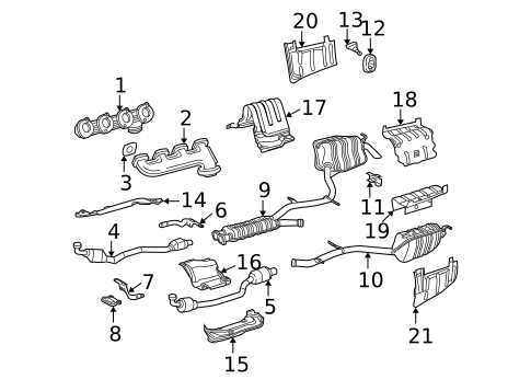 Exhaust Manifold for 2006 Mercedes-Benz CLS55 AMG #0