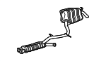 2194904021 - Exhaust: Muffler &amp; Pipe for Mercedes-Benz Image