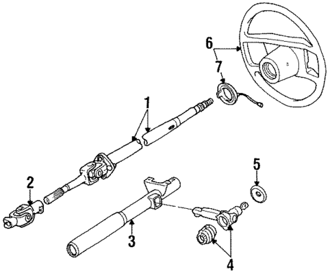 Steering Column & Wheel for 1994 Porsche 911 #0