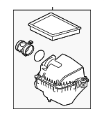 T2H34300 - Engine: Air Cleaner Assembly for Jaguar Image