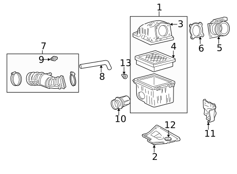 Air Intake for 1999 Mazda B4000 #0