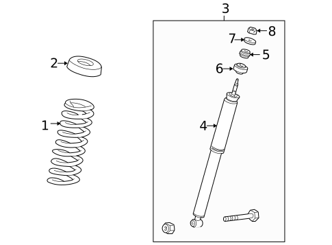 Shocks & Components for 2007 Chrysler Crossfire #0