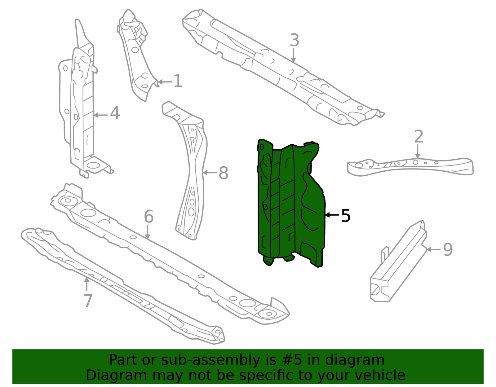 2024-2025 Subaru Side Panel 53029FN04A9P | OEM Parts Online
