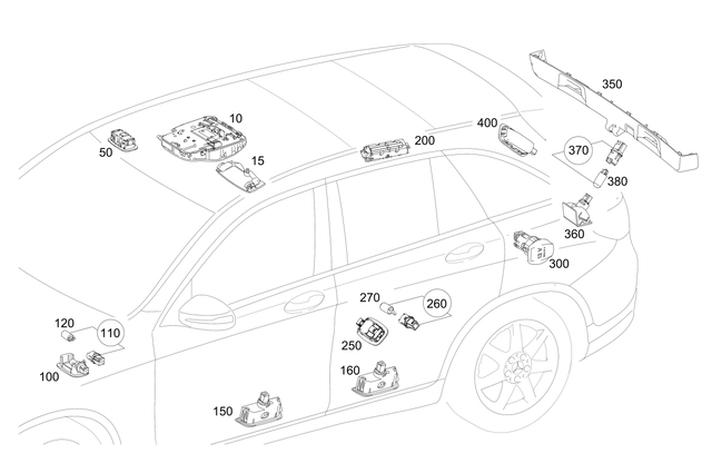 28202101 - Electrical System: Interior Lamp for Mercedes-Benz Image image