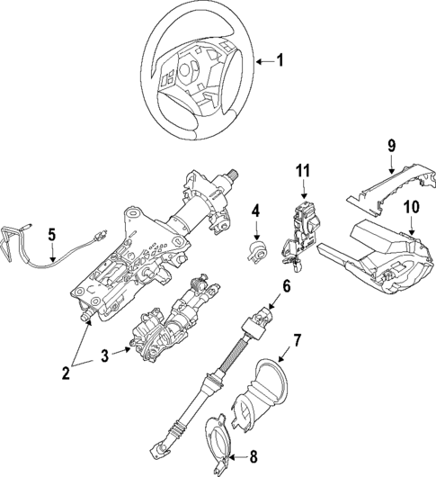 Steering Column for 2009 BMW M6 #0