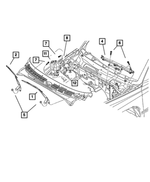 55154854AD - Wiper/Lock Cylinder and Keys: Wiper Arm, Right for Mopar Image