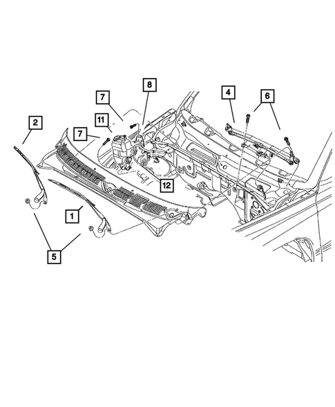 Windshield Wiper and Washer Systems for 2001 Dodge Dakota #0