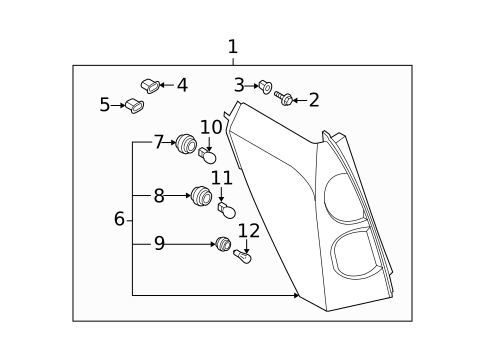 Bulbs - Chassis for 2007 Nissan Quest #1