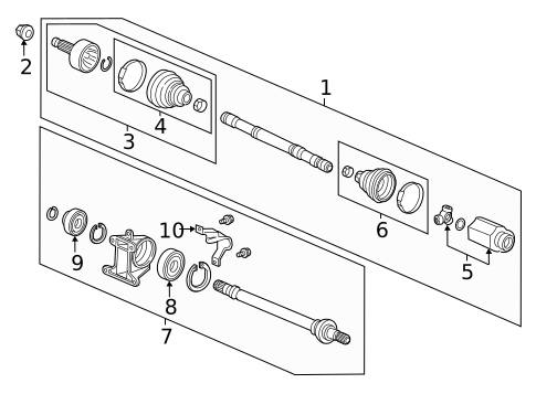 Drive Axles for 2019 Honda Clarity #0