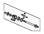 44500TRWA10 - Suspension: Intermediate Shaft for Honda: Clarity, Insight Image