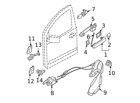 Front Door for 2009 Nissan Xterra #2