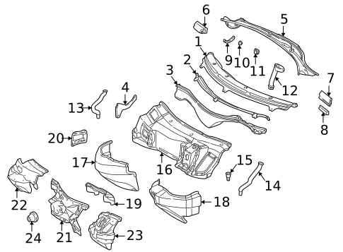 Cowl for 2002 Mercedes-Benz SLK 32 AMG&reg; #0
