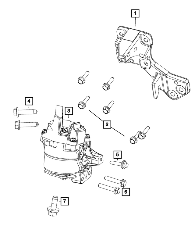 68519624AA - Engine: Engine Mount Isolator for Mopar Image image