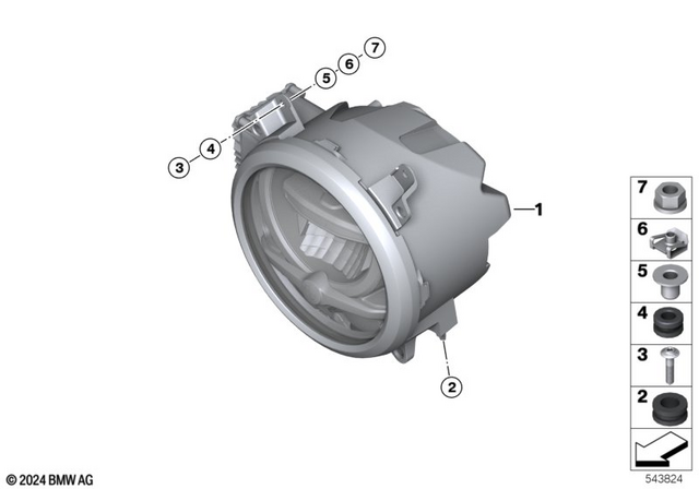 63128395641 - : Led Headlight Basic for BMW-Motorrad Image