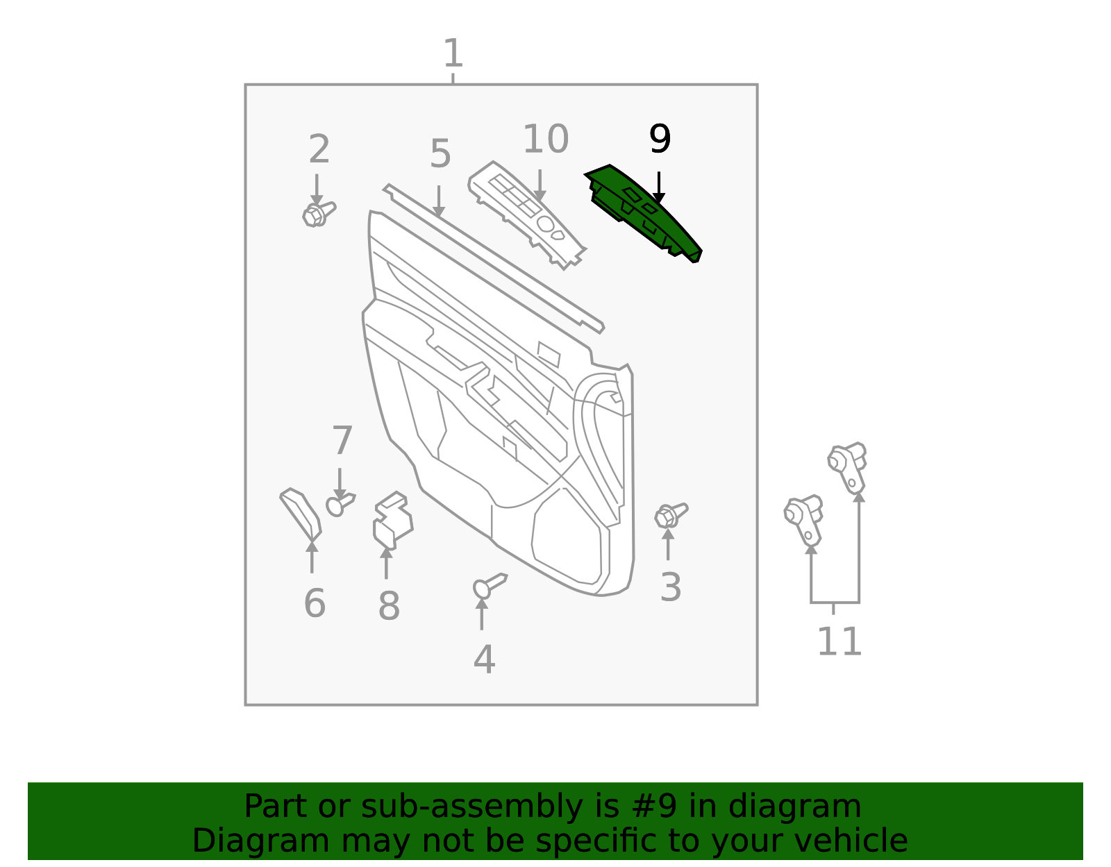 2007-2009 Hyundai Santa Fe Switch Assembly 93575-2B000-J9 | MotorMotor