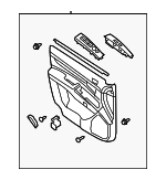 823010W090J4 - : 2007-2009 Hyundai Santa Fe - Door Trim Panel for Hyundai: Santa Fe Image